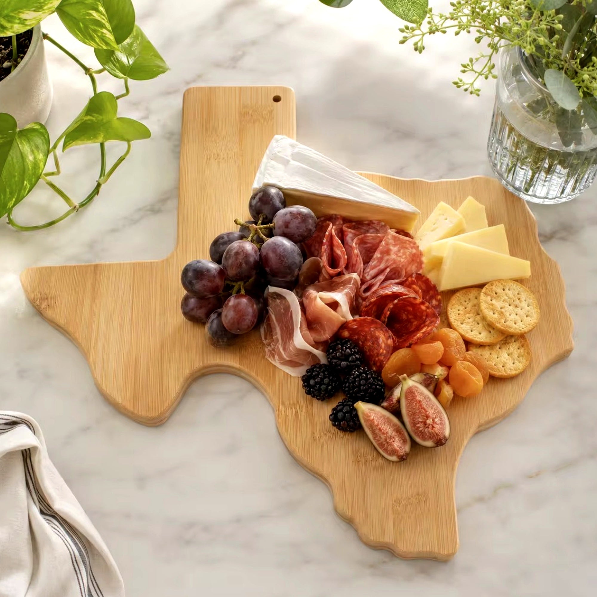 Texas Bamboo Charcuterie Board