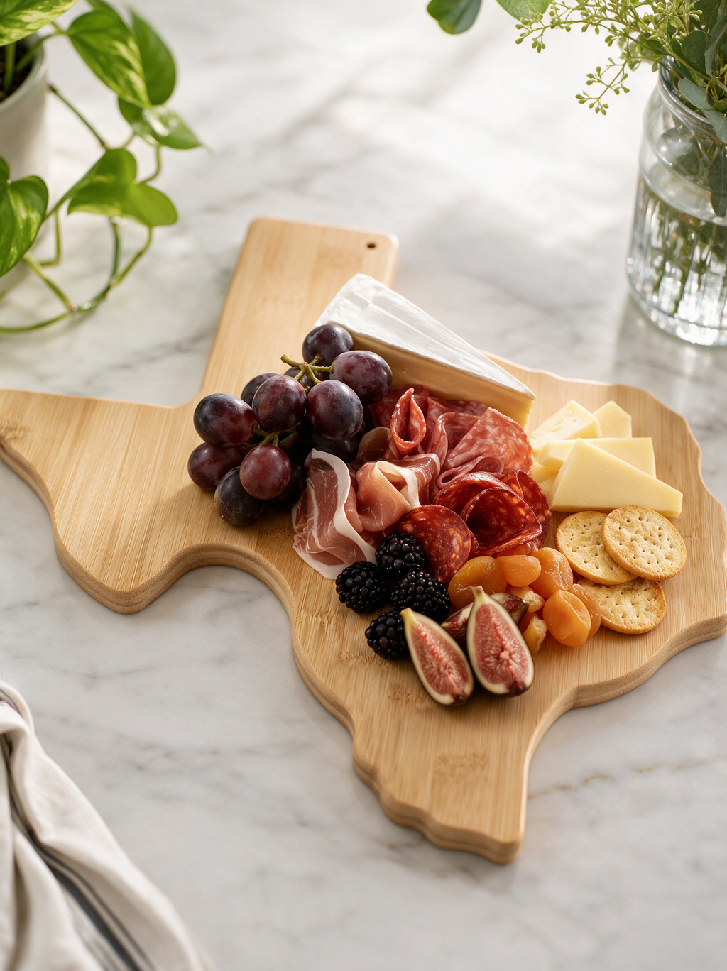 Texas Bamboo Charcuterie Board